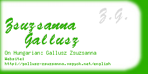 zsuzsanna gallusz business card